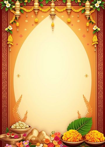 Half Saree Ceremony · Orange