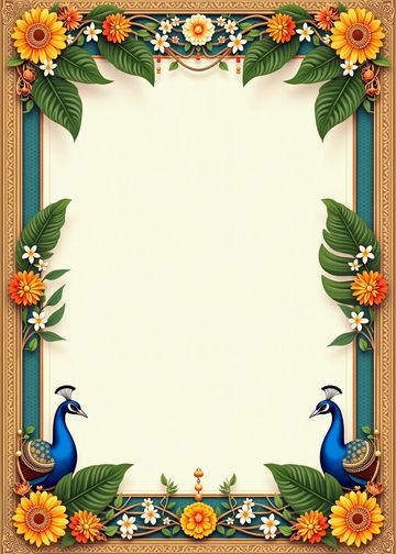 Half Saree Ceremony · Peacock